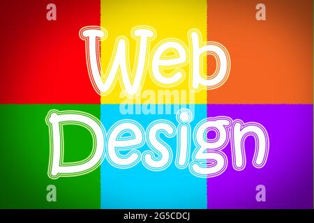 Web-Design-Konzept Stockfoto