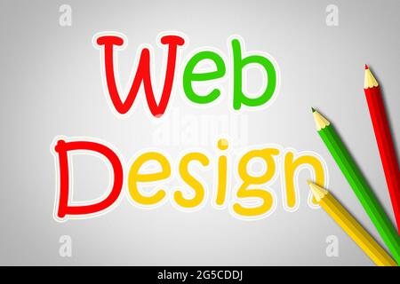 Web-Design-Konzept Stockfoto