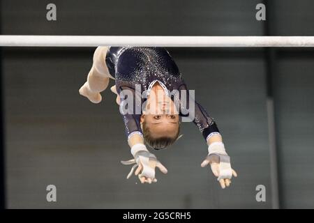 Flanders Sports Arena, Gent, Belgien, 26 Jun 2021, Chiara Barzasi (Italien) während der Kunstturnen - GENT Flanders International Team Challenge 2021, Gymnastik - Foto Filippo Tomasi / LM Stockfoto