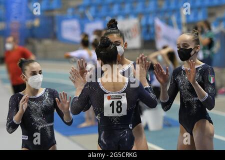 Flanders Sports Arena, Gent, Belgien, 26. Juni 2021, Italienisches Team während der Kunstturnen - GENT Flanders International Team Challenge 2021, Gymnastik - Foto Filippo Tomasi / LM Stockfoto