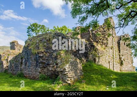 Pendragon Castle Mallerstang Kirkby Stephen Cumbria. Angeblich von Uther Pendragon gebaut worden, aber das ist zweifelhaft Stockfoto