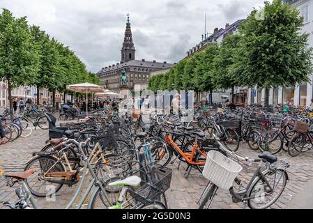 Høbro Plads, Christiansborg Slot, Kopenhagen, Dänemark Stockfoto