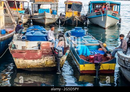 Zentralmarkt Kota Kinabalu Sabah Borneo Malaysia Stockfoto