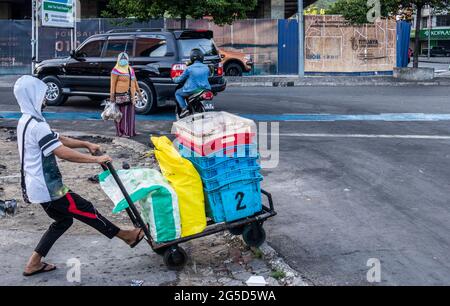 Zentralmarkt Kota Kinabalu Sabah Borneo Malaysia Stockfoto