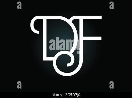 Ursprüngliches DF-Letter-Logo mit Vektorvorlage für kreative moderne Business-Typografie. Kreativer abstrakter Monogramm-Buchstabe DF Stock Vektor