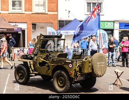 26. Juni Banbury, Oxfordshire, Großbritannien. Tribute zum Tag der Streitkräfte Stockfoto