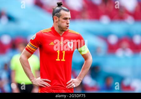 Gareth Bale von Wales während der UEFA Euro 2020-Runde des Spiels von 16 in der Johan Cruijff Arena in Amsterdam, Niederlande. Bilddatum: Samstag, 26. Juni 2021. Stockfoto