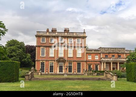 Newby Hall ist ein Landhaus aus dem 18. Jahrhundert, ein denkmalgeschütztes Gebäude in North Yorkshire, Großbritannien. Stockfoto