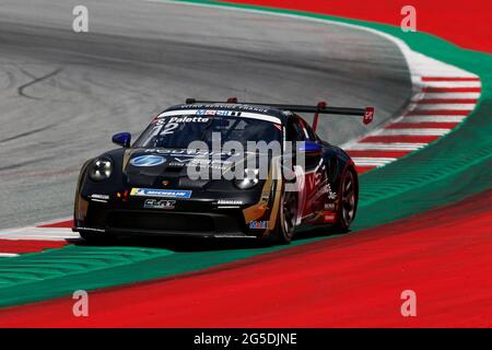 Spielberg, Österreich. Juni 2021. # 12 Steven Palette (F, CLRT), Porsche Mobil 1 Supercup am Red Bull Ring am 26. Juni 2021 in Spielberg, Österreich. (Foto von HOCH ZWEI) Quelle: dpa/Alamy Live News Stockfoto