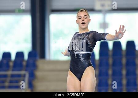 Flanders Sports Arena, Gent, Belgien, 26. Juni 2021, Giorgia Villa (Italien) Boden während der Kunstturnen - GENT Flanders International Team Challenge 2021, Gymnastik - Foto Filippo Tomasi / LM Stockfoto