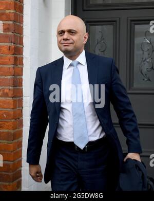 Aktenfoto vom 14/02/2020 des ehemaligen Kanzlers des Excheckr Sajid Javid, der nach dem Rücktritt von Matt Hancock zum Staatssekretär für Gesundheit und Soziales ernannt wurde. Ausgabedatum: Samstag, 26. Juni 2021. Stockfoto