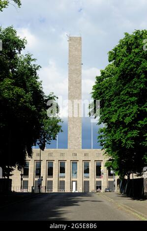 Olympiastadion, Geplant von Adolf Hitler für die Olympischen Spiele 1936,Olympiastadion, Berlin, Otto March, Hertha BSC Berlin, Berliner Olympiastadion, Stockfoto