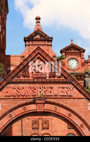 Higsons Brewery in der Stanhope Street in Liverpool Stockfoto