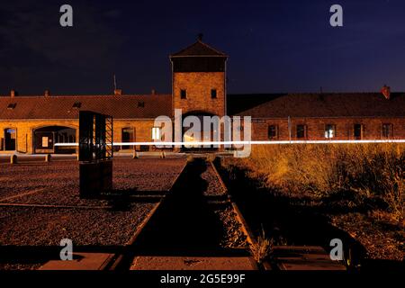 Auschwitz II – Birkenau Brzezinka,deutsches Todeslager, deutsch, Konzentrationslager, polen, Konzentrationslager, Deutsche Massenvernichtung, Oświecim, Gas Stockfoto