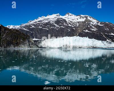 Margerie Glacier, ein in den Glacier Bay National Park, Alaska, USA, zurückziehende Gletschergletscher Stockfoto