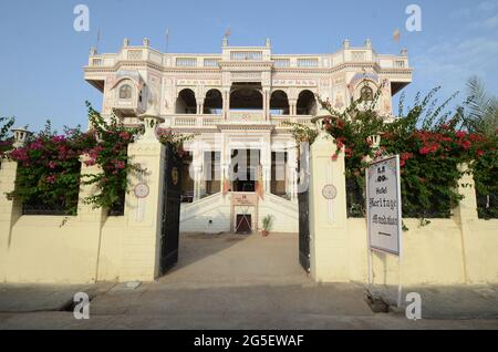 Heritage mandawa haveli befindet sich in mandawa, jhunjhunu, Rajasthan, Indien Stockfoto