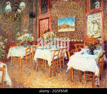 Vincent Van Gogh - Innenrestaurant 1887 1 1887 Stockfoto