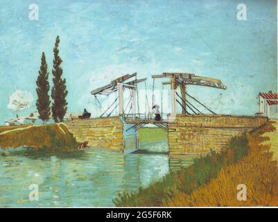 Vincent Van Gogh - Langlois Bridge Arles 1888 Stockfoto