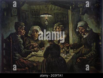 Vincent Van Gogh - Kartoffelesser 1885 Stockfoto