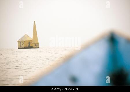 Blick vom Morgen auf die Frühstücksinsel rambha Stockfoto