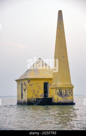 Blick vom Morgen auf die Frühstücksinsel rambha Stockfoto