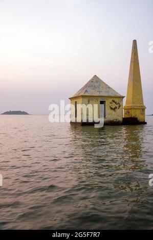 Blick vom Morgen auf die Frühstücksinsel rambha Stockfoto