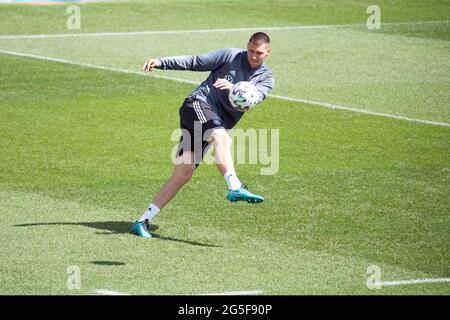 Herzogenaurach, Deutschland. Juni 2021. Fußball: Europameisterschaft, Nationalmannschaft, Training Deutschland auf dem Adi Dassler Sportplatz. Der deutsche Niklas Süle in Aktion. Quelle: Federico Gambarini/dpa/Alamy Live News Stockfoto