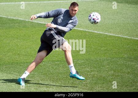 Herzogenaurach, Deutschland. Juni 2021. Fußball: Europameisterschaft, Nationalmannschaft, Training Deutschland auf dem Adi Dassler Sportplatz. Der deutsche Niklas Süle in Aktion. Quelle: Federico Gambarini/dpa/Alamy Live News Stockfoto