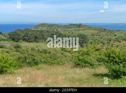 Landschaft um Hiddensee, einer Insel in der Ostsee Stockfoto