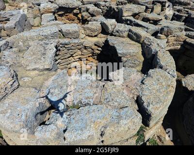 Necropolis de Son Real, Mallorca, Balearen Stockfoto