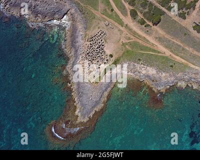 Necropolis de Son Real, Mallorca, Balearen Stockfoto