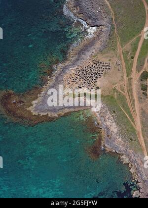 Necropolis de Son Real, Mallorca, Balearen Stockfoto