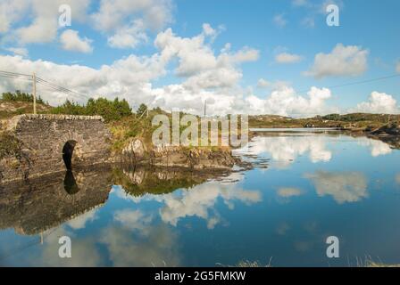 Kealfadda Brücke West Kork Stockfoto