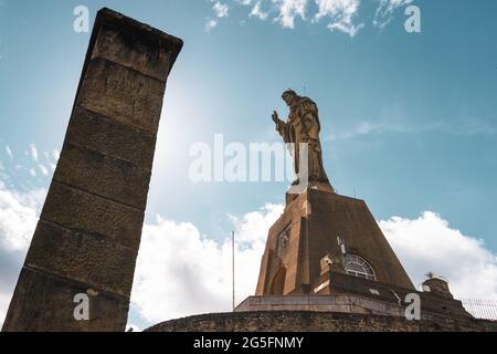 Statue von Jesus Christus Monte Urgull Altstadt Donostia San Sebastian, Gipuzkoa, Baskenland, Spanien, Europa Stockfoto