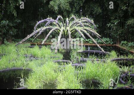 Internationales Gartenfestival, Chateau de Chaumont, Pays de la Loire, Frankreich, Europa Stockfoto