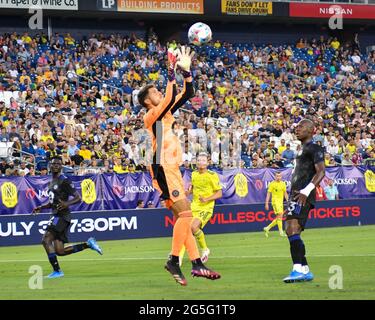 Nashville, TN, USA. 26. Juni 2021. Während des MLS-Spiels zwischen CF Montreal und Nashville SC im Nissan Stadium in Nashville, TN. Kevin Langley/CSM/Alamy Live News Stockfoto