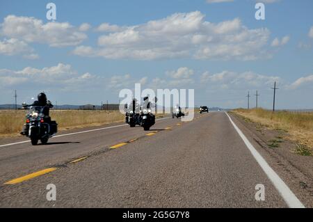 WILLIAM /Historic US Route 66 /Arizona/USA / 10.September 2019 /Willkommen in Seligman Geburtshaus der Historic Route 66 und Visiyor und Urlauber auf r Stockfoto