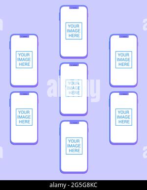 Design von Mobiltelefonen 3d-Abbildung 2021 Stockfoto