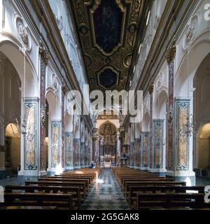 AMALFI, ITALIEN - APRIL 19 2018 : Innere der Amalfi Kathedrale. Stockfoto