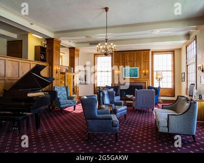 Boulder City, 6. Mai 2021 - Innenansicht des Boulder City-Hoover Dam Museums Stockfoto