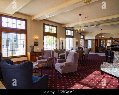 Boulder City, 6. Mai 2021 - Innenansicht des Boulder City-Hoover Dam Museums Stockfoto