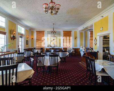 Boulder City, 6. Mai 2021 - Innenansicht eines Restaurants im Boulder City-Hoover Dam Museum Stockfoto