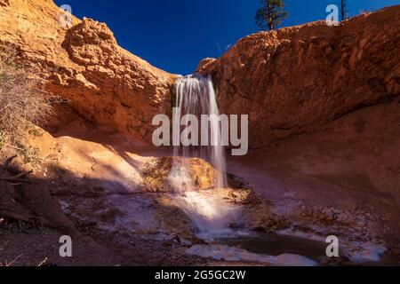 Wasserfall im Water Canyon im Bryce Canyon National Park, Utah Stockfoto