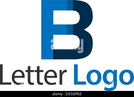 FB Initial Stock Logo Vorlage., moderne Papierschrift. Stock Vektor