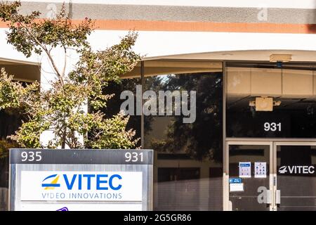 Sep 26, 2020 Sunnyvale / CA / USA - Vitec Hauptsitz im Silicon Valley; Vitec ist ein Anbieter von professionellen digitalen Videoprodukten für Streaming & Deliv Stockfoto