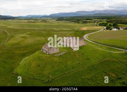 Luftaufnahme der Ruthven Barracks, Kingussie, Schottland. Stockfoto