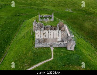 Luftaufnahme der Ruthven Barracks, Kingussie, Schottland. Stockfoto