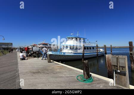 Charter Fischerboote Captree State Park Long Island New York Stockfoto