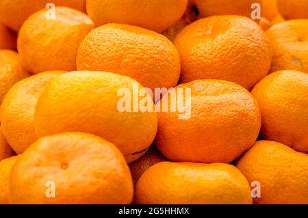 Reife Mandarinen zum Verkauf Stockfoto