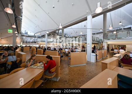 Mensa der Heinrich-Heine-Universität Düsseldorf Stockfoto